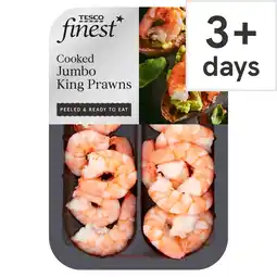 Tesco Tesco finest cooked jumbo king prawns 150g offer