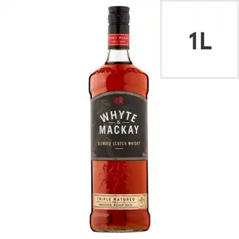 Tesco Whyte & mackay scotch whisky 1l offer