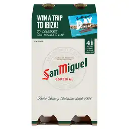 Tesco San miguel 4x330ml offer