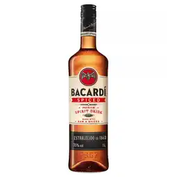 Tesco Bacardi spiced rum 1l offer