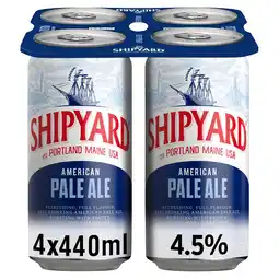 Tesco Shipyard american pale ale 4x440ml offer