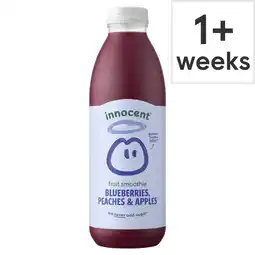 Tesco Innocent blueberries peach & apple smoothie 750 ml offer