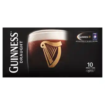 Tesco Guinness draught can 10x440ml offer