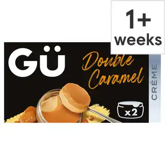 Tesco Gu double caramel creme dessert 2x82g offer