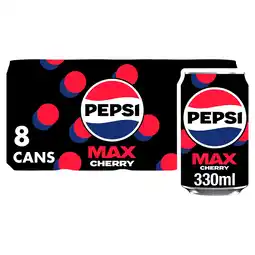 Tesco Pepsi max cherry 8 x 330ml offer