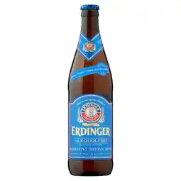 Tesco Erdinger alkoholfrei 0.5% 500ml offer
