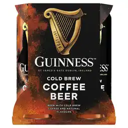 Tesco Guinness cold brew coffee beer 4 x 440ml offer