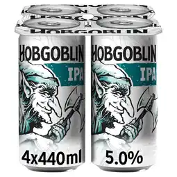 Tesco Hobgoblin ipa 4x440ml offer