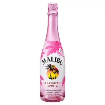 Tesco Malibu rum strawberry spritz 75cl offer
