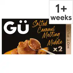 Tesco Gu puddings salted caramel melting middle 2x95g offer