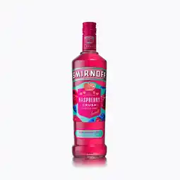 Tesco Smirnoff raspberry crush flavoured vodka 70cl offer