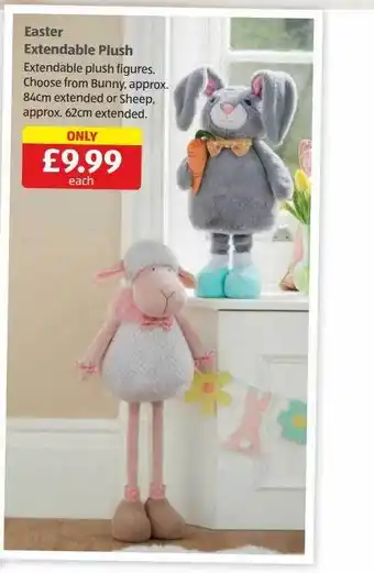 Aldi Easter extendable plush offer
