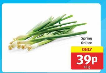 Aldi Spring onions offer