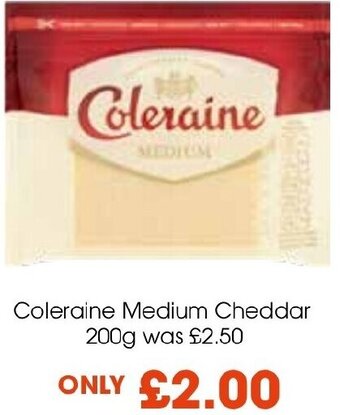 Centra Coleraine Medium Cheddar 200g offer