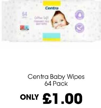 Centra Centra Baby Wipes 64 Pack offer