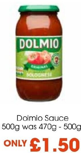 Centra Dolmio Sauce 500g offer