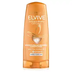 Tesco L'oreal elvive extraordinary coconut oil conditioner 200ml offer