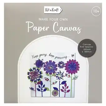 Tesco Kit & kraft make your own paper canvas assorted offer
