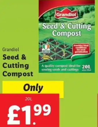 Lidl Grandiol Seed & Cutting Compost 20L offer