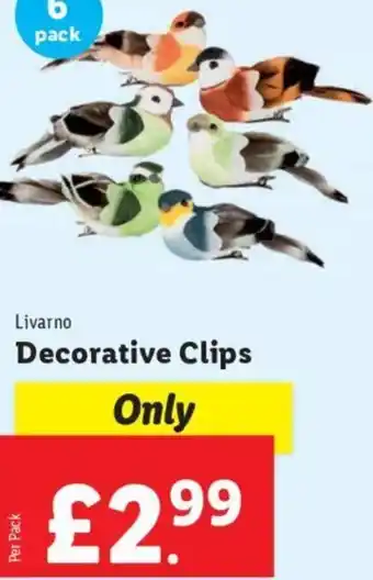 Lidl Livarno Decorative Clips offer