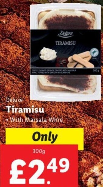 Lidl Deluxe Tiramisu 300g offer