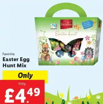 Lidl Favorina Easter Egg Hunt Mix 500g offer