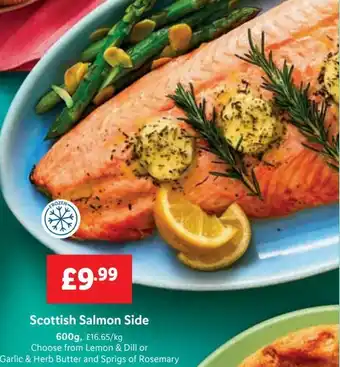 Lidl Scottish Salmon Side 600g offer