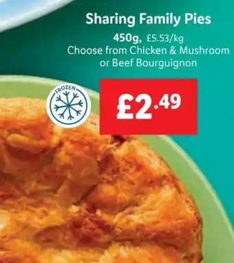 Lidl Sharing Family Pies 450g offer