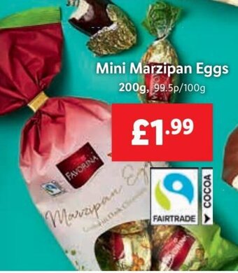 Lidl Mini Marzipan Eggs 200g offer