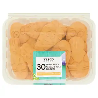 Tesco Tesco 30 mini easter gingerbread biscuits 330g offer