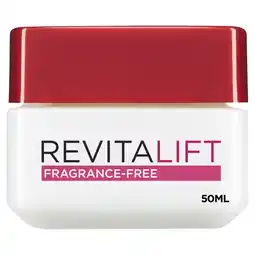 Tesco L'oreal paris revitalift fragrance free hydrating cream 50ml offer