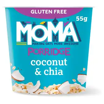 Tesco Moma coconut & chia porridge pot 55g offer