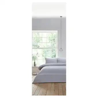 Tesco West park grey stripe superking duvet set offer