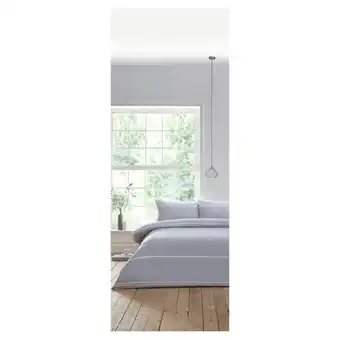 Tesco West park grey stripe double duvet set offer