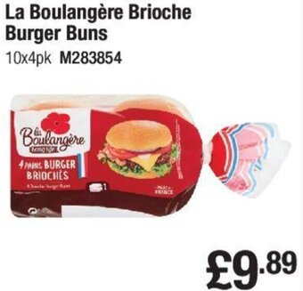 Makro La Boulangère Brioche Burger Buns 10x4pk offer