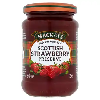 Tesco Mackays scottish strawberry preserve 340g offer