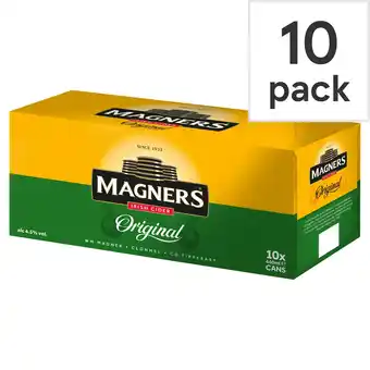 Tesco Magners apple cider 10x440ml can offer