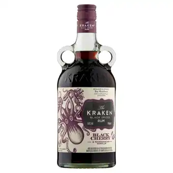Tesco Kraken black spiced rum black cherry & vanilla 70cl offer