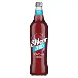 Tesco Shloer zero calorie sparkling red grape 750ml offer