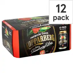 Tesco Kopparberg strawberry & lime 12x330ml can offer