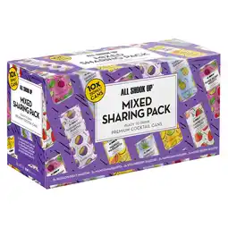 Tesco All shook up mixed sharing cocktail cans 10x250ml offer