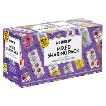 Tesco All shook up mixed sharing cocktail cans 10x250ml offer