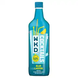 Tesco Wkd blue lagoon ready to drink cocktail 700ml offer