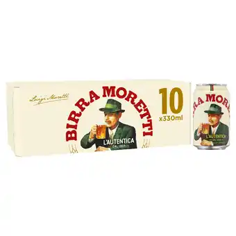 Tesco Birra moretti 10 x 330ml offer