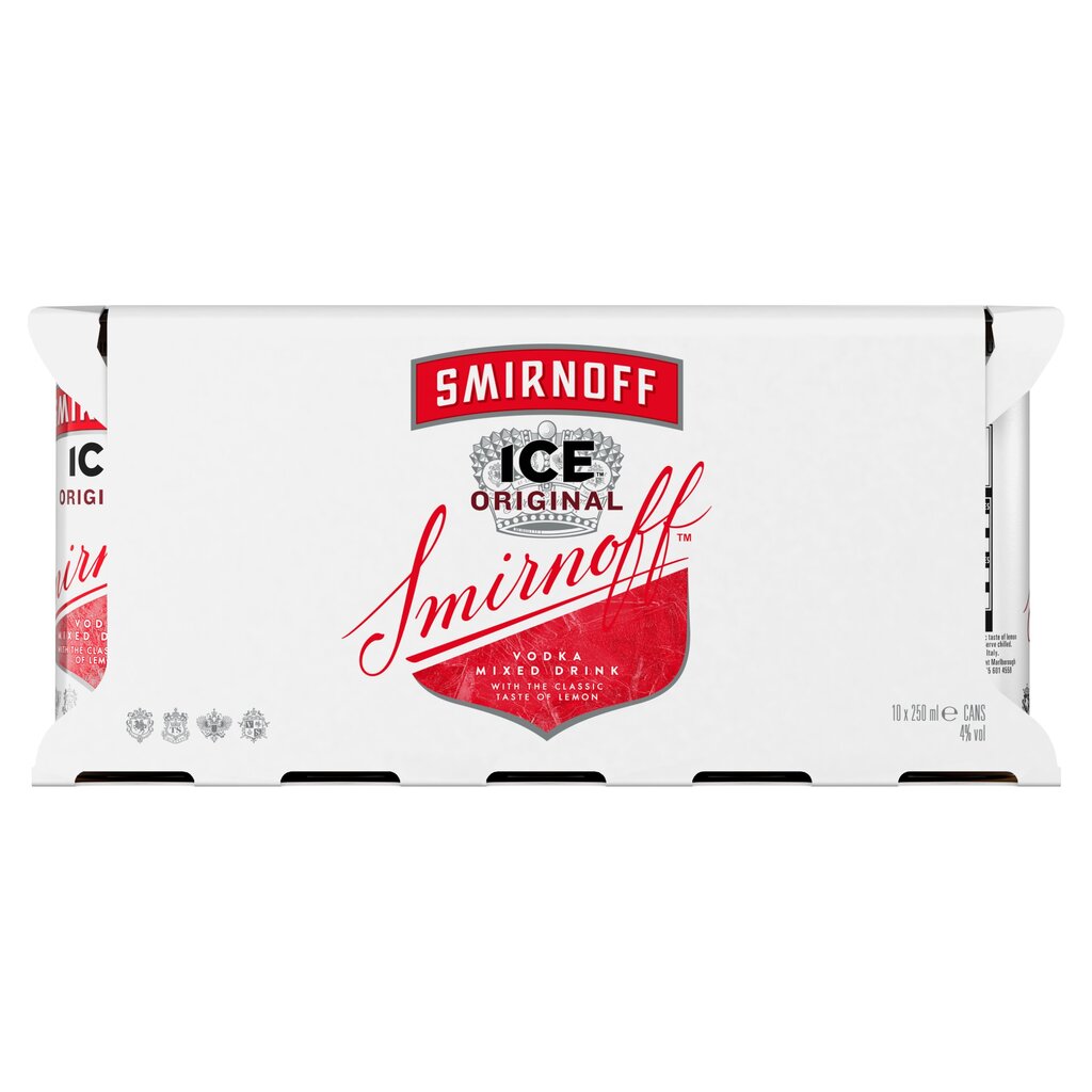 Smirnoff ice original vodka mixed drink 10x250ml offer at Tesco
