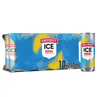 Tesco Smirnoff ice original vodka mixed drink 10x250ml offer