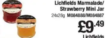 Makro Lichfields Marmalade Strawberry Mini Jar 24x28g offer