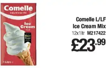 Makro Comelle L/LF Ice Cream Mix 12x1ltr offer
