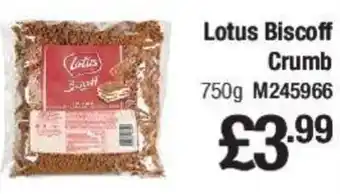 Makro Lotus Biscoff Crumb 750g offer