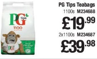 Makro PG Tips Teabags 2x1100s offer